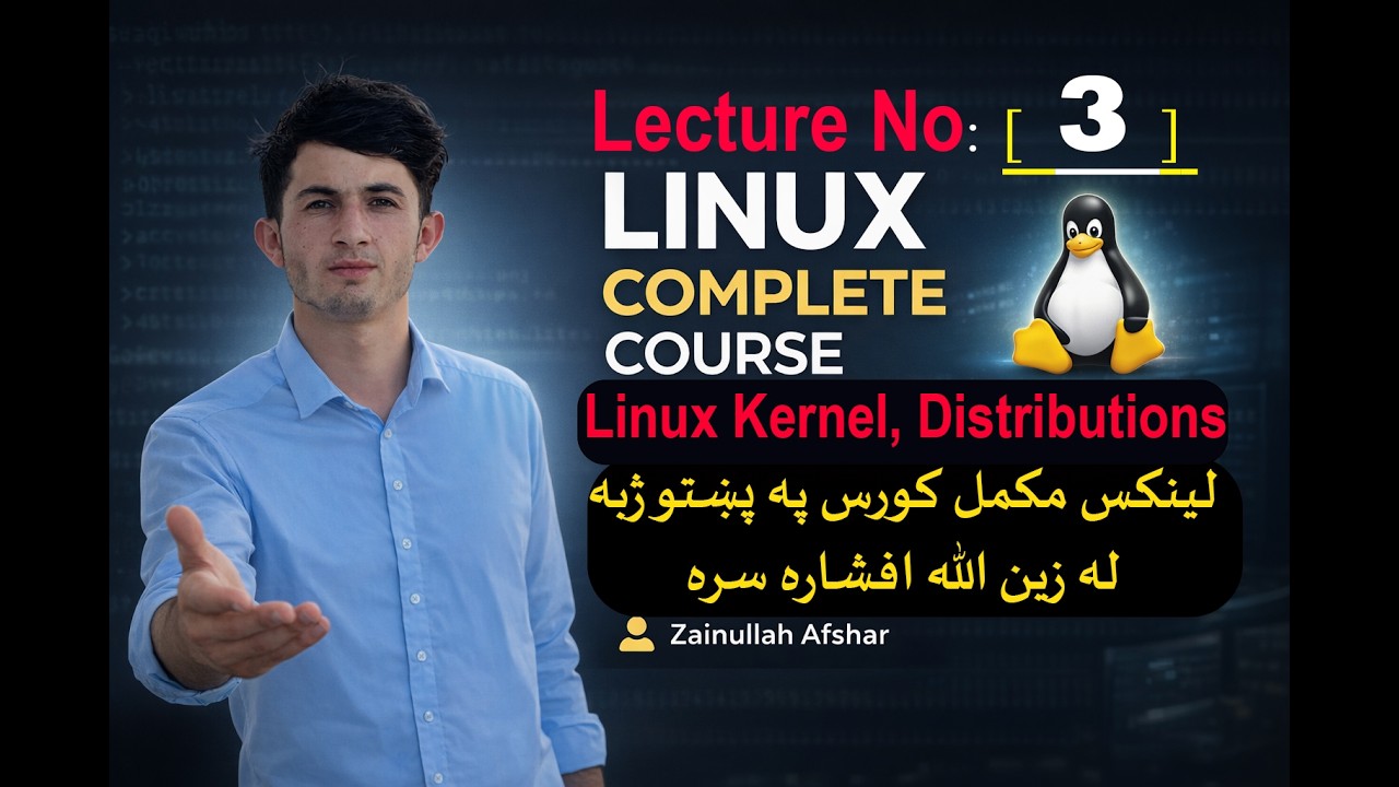 Lecture #3 What Is Differnces Between Linux And Unix, Distributions, Kernel In Pashto By Zainullah