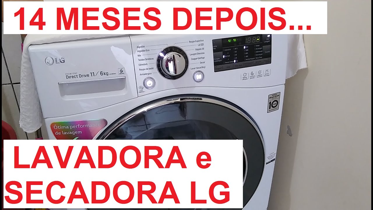 LAVADORA e SECADORA LG 11kg APÓS 1 ANO DE USO - NOSSA OPINIÃO