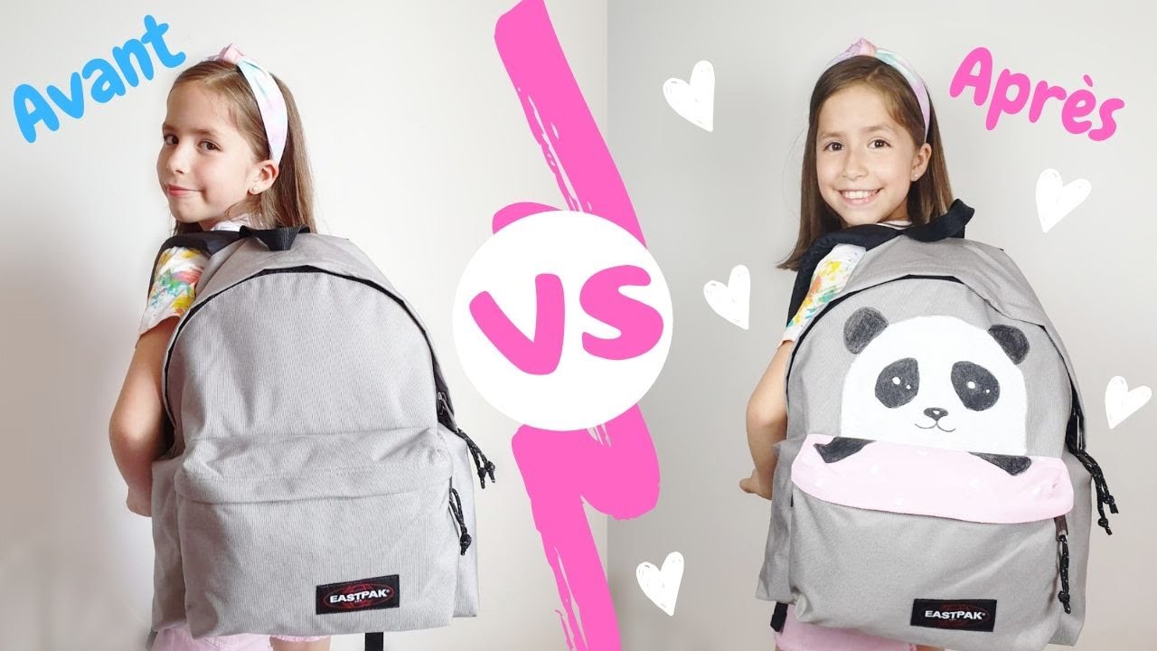 BACK TO SCHOOL  Sac à dos EASTPACK AVANT VS APRèS //KIARA'S TOYS 💼🌷