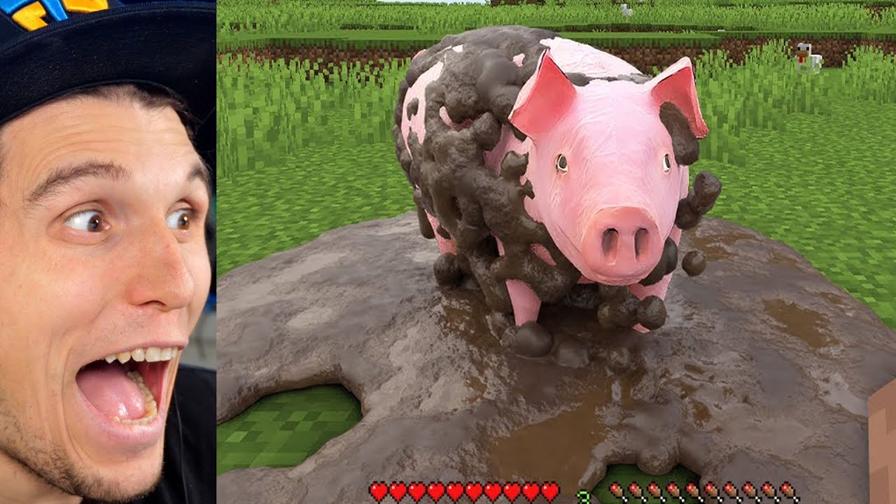 Paluten REAGIERT auf Ultrarealistisches Schwein (Minecraft Memes)