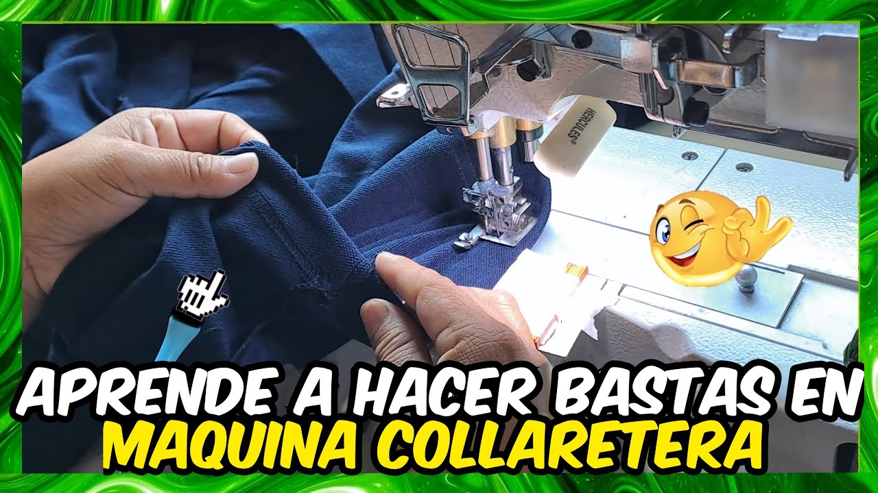 Como hacer dobladillo de playera en maquina collaretera.