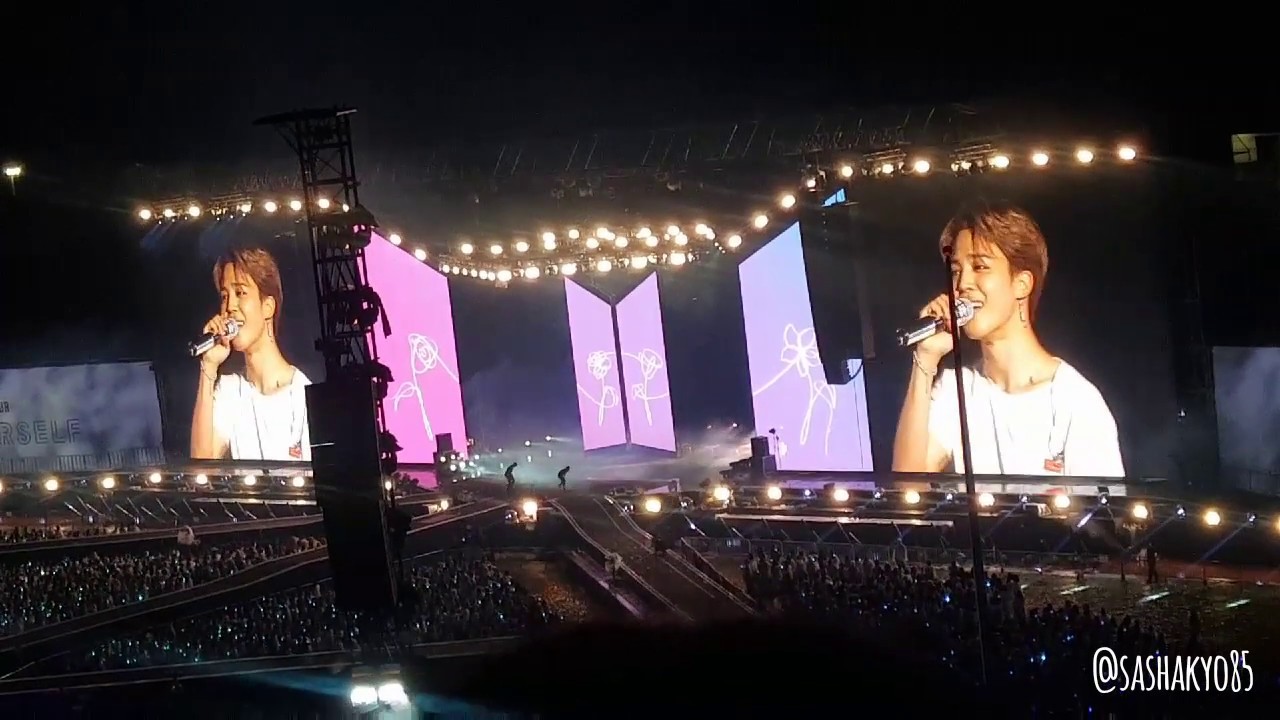 (Fancam) 180826 BTS 방탄소년단 Love Yourself Tour in Seoul at Olympic Jamsil Stadium End Ment
