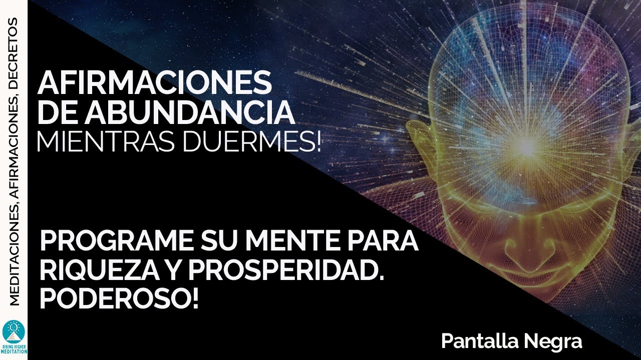 Pantalla Negra ~ Afirmaciones de ABUNDANCIA mientras duermes!  Riqueza y Prosperidad. PODEROSO!