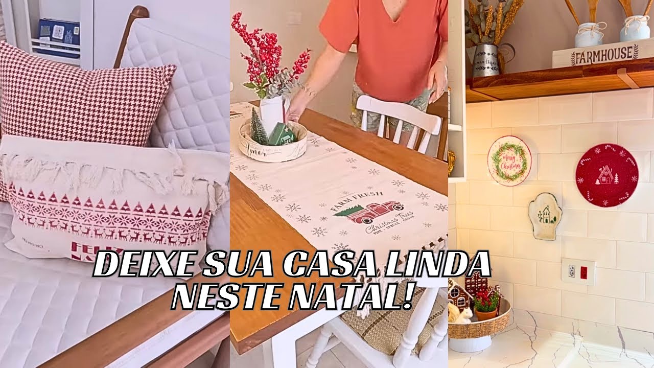 COMO FAZER DECORAÇÃO DE NATAL SIMPLES E FÁCIL COM CARA DE LOJA!