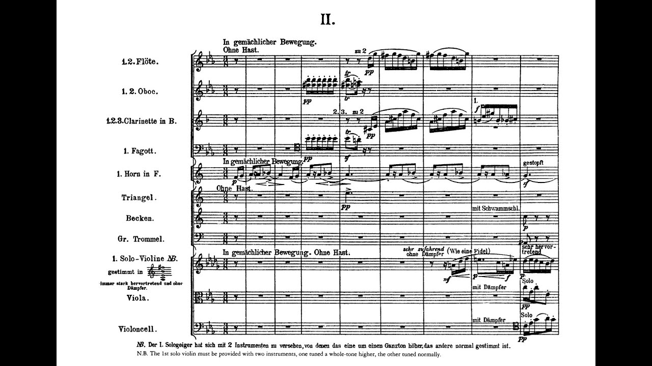 Gustav Mahler -- Symphony No. 4 in G Major -- Score