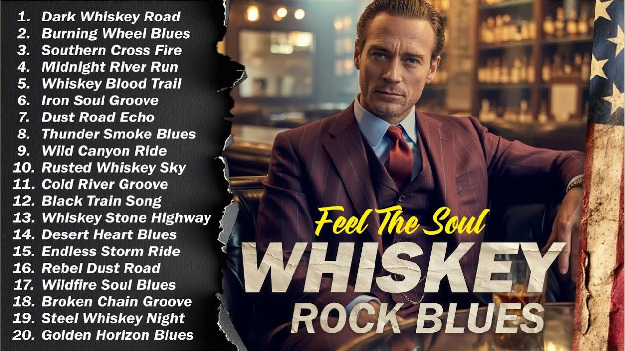 Whiskey Blues Rock 🍂 The Best of Classic Blues Songs | Relaxing Guitar Music for Night & Chill