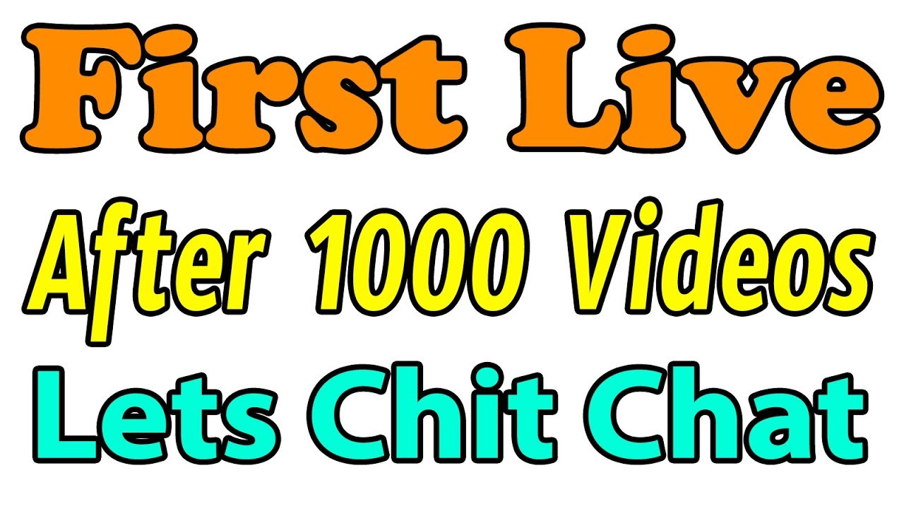 First Live After 1000 videso || TekpediaTelugu Live miui 10
