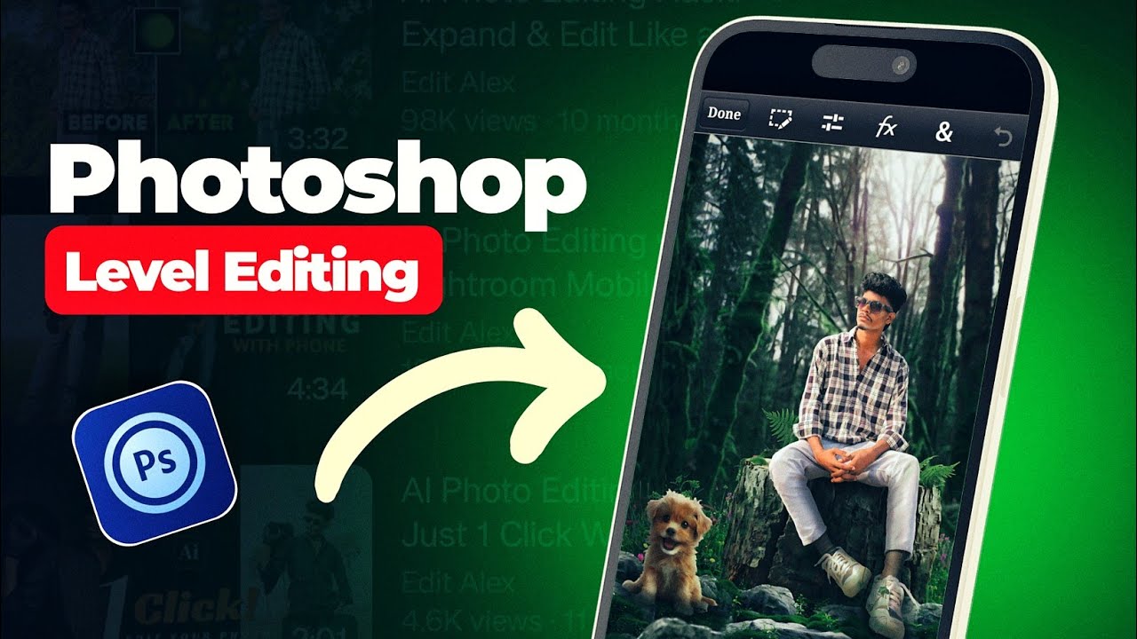 Edit Your Like Photoshop-Level🔥 PS Touch Tutorial 2026