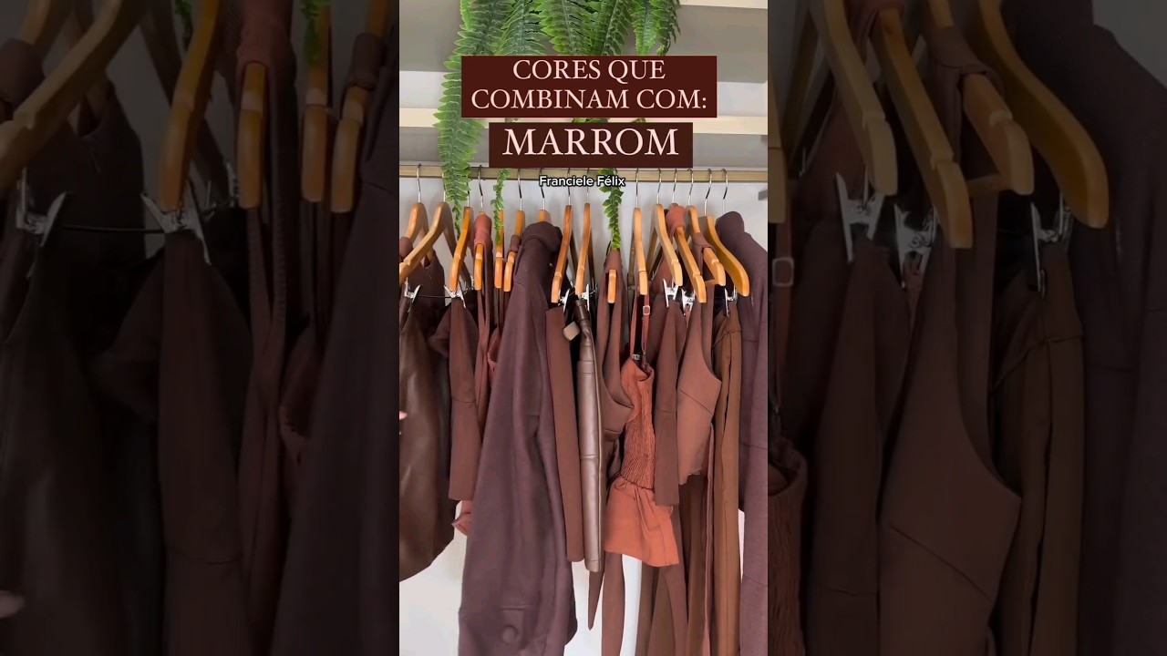 Cores que combina com marrom #elegante #cores #marrom #look