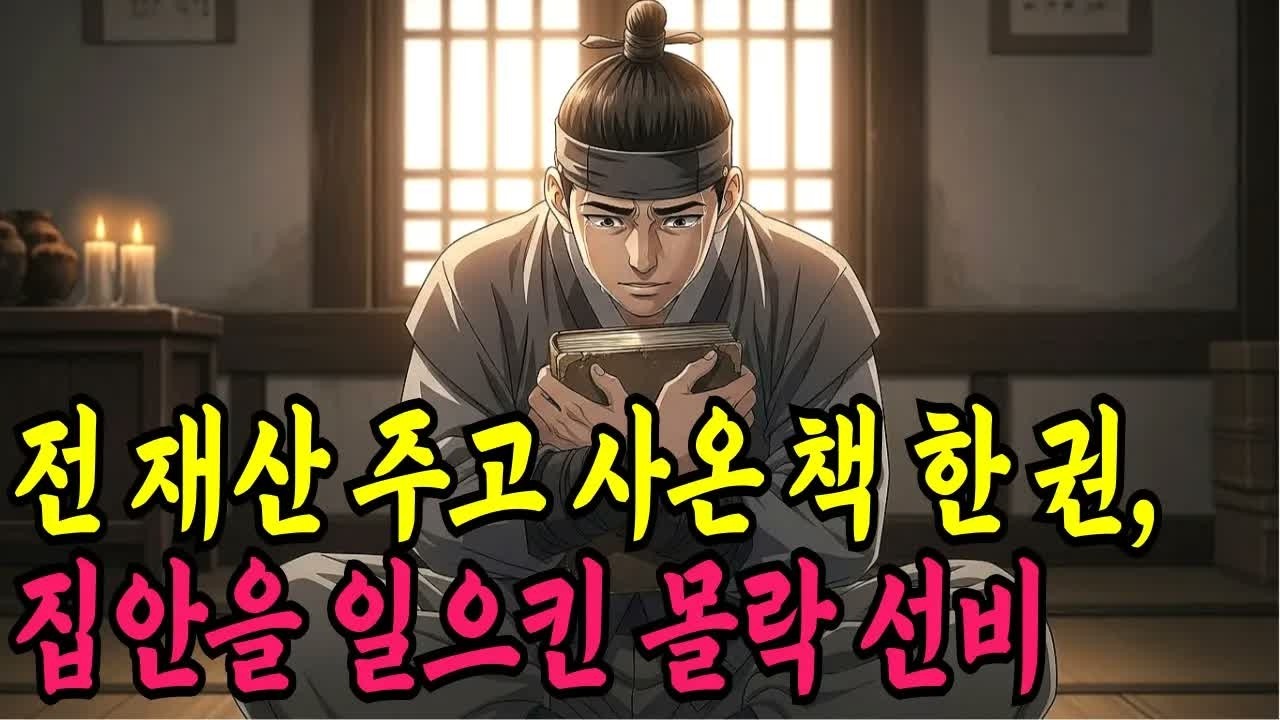 전 재산 주고 사 온 낡은 책 한 권 덕분에 집안을 일으킨 몰락 선비ㅣ야담,민담,전설,신화,야사,옛날이야기,조선시대이야기,재미있는이야기