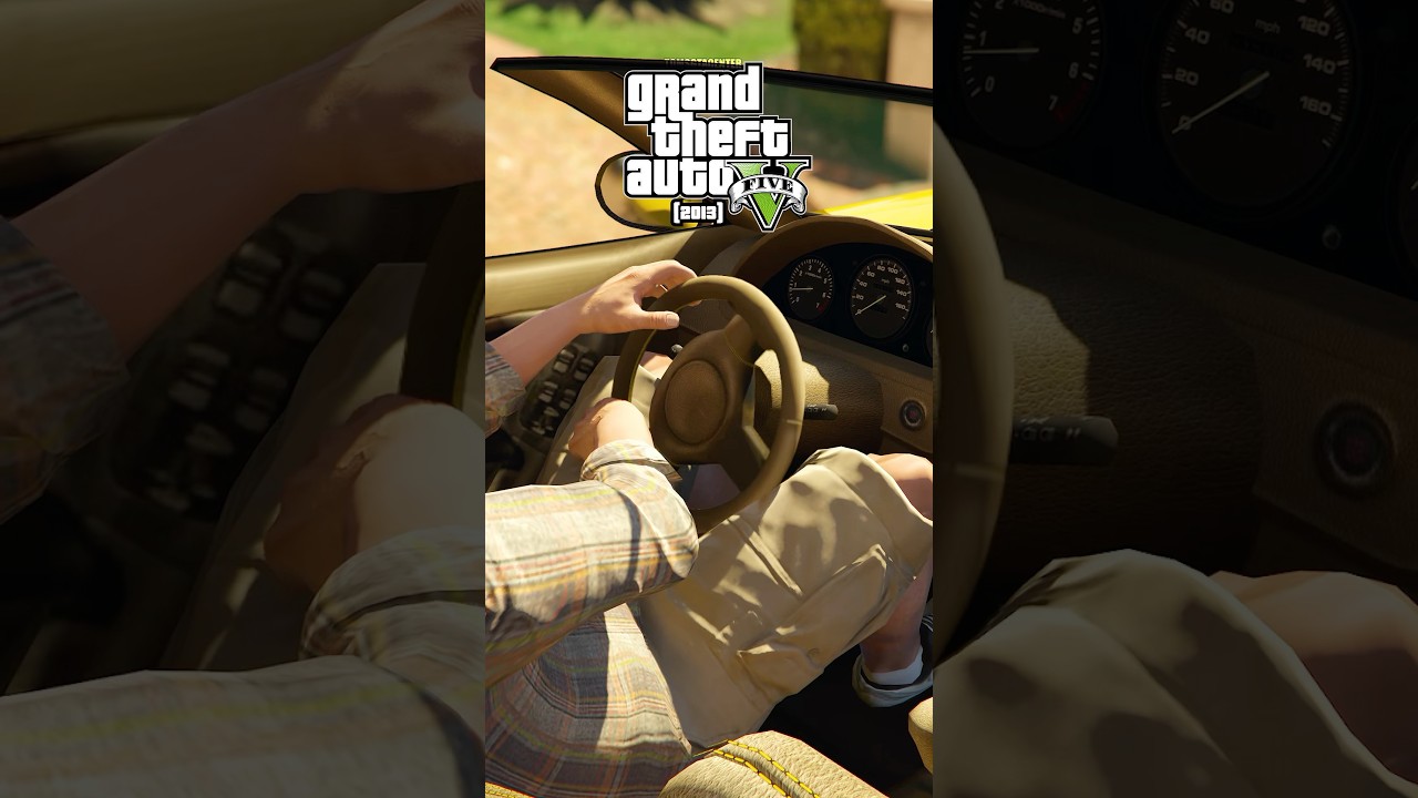 EVOLUTION of STEERING WHEEL LOGIC in GTA GAMES!🚘🛞 ​⁠@RockstarGames #gta #gaming