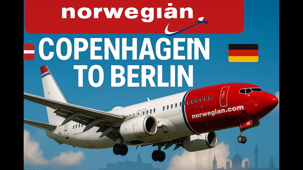 From Copenhagen to Berlin ✈️ A Scenic Ride on Norwegian’s 737