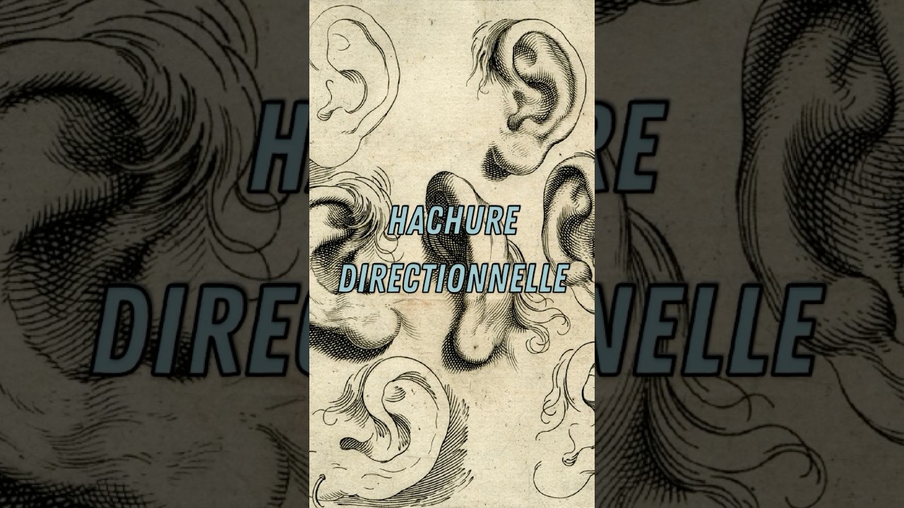 Dessiner &agrave; la hachure directionnelle : Technique pour modeler des ombres dynamiques #hachure #dessin