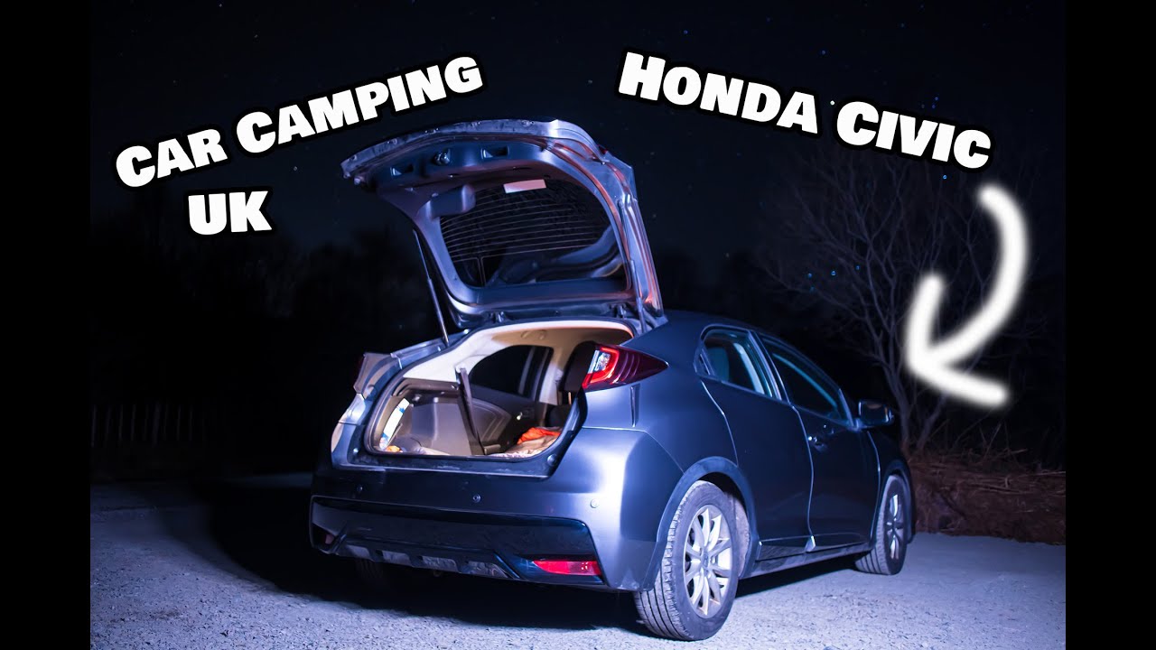 STEALTH CAR CAMPING UK - Honda Civic stealth car camping in Aberfoyle Scotland