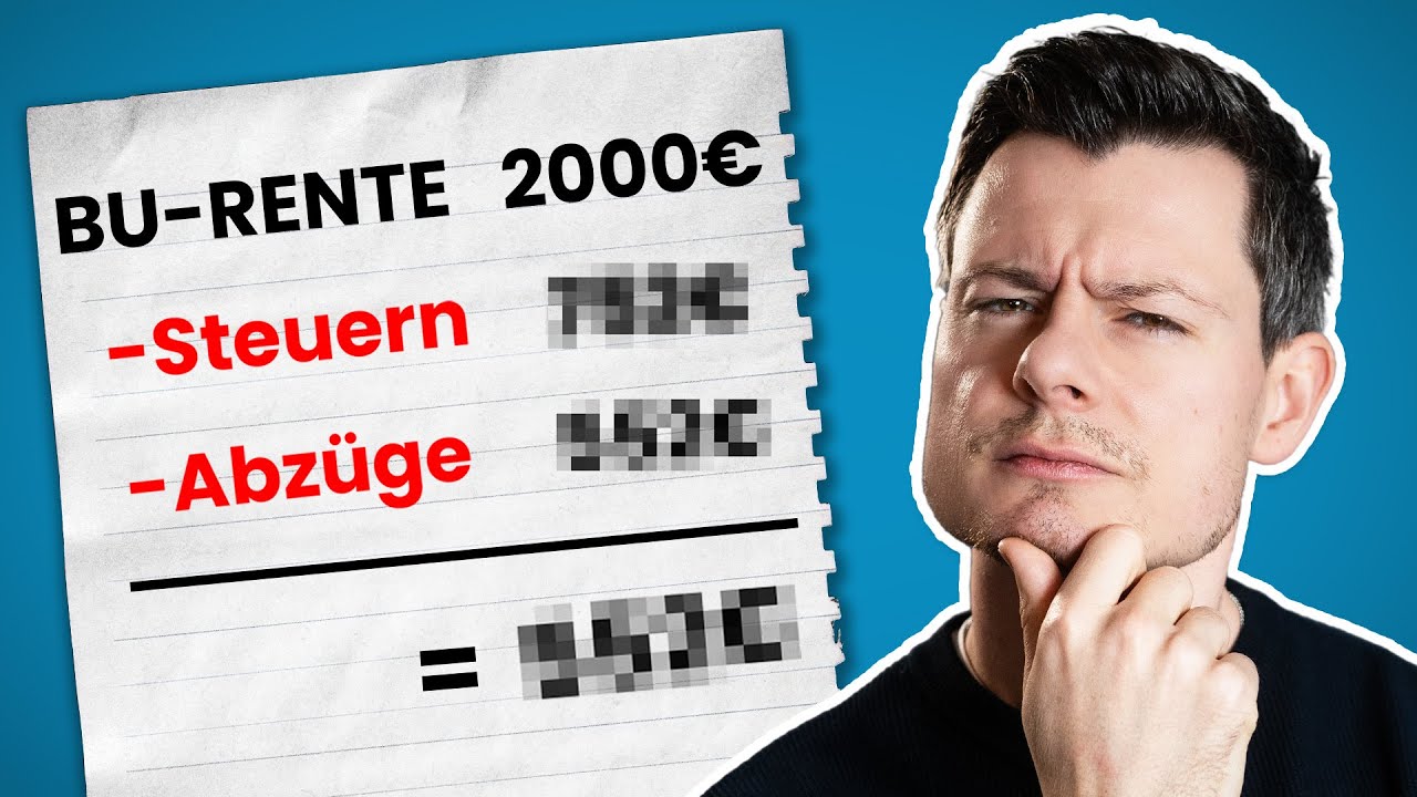 BU-Rente Steuern und Abzüge: So viel (wenig) bleibt übrig! (2026)