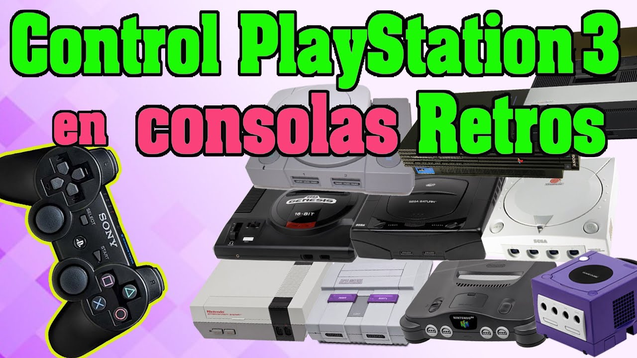 Como sincronizar Controles de PLAYSTATION 3 en CONSOLAS RETROS (usando BLUERETRO)