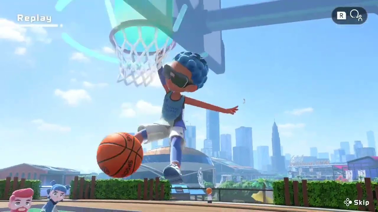Nintendo Switch Sports Basketball Gameplay