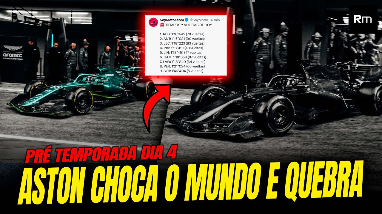 ASTON CHOCA COM DESIGN DIFERENTE E.... QUEBRA! / MERCEDES / FERRARI / CADILLAC - PRÉ TEMPORADA #f1