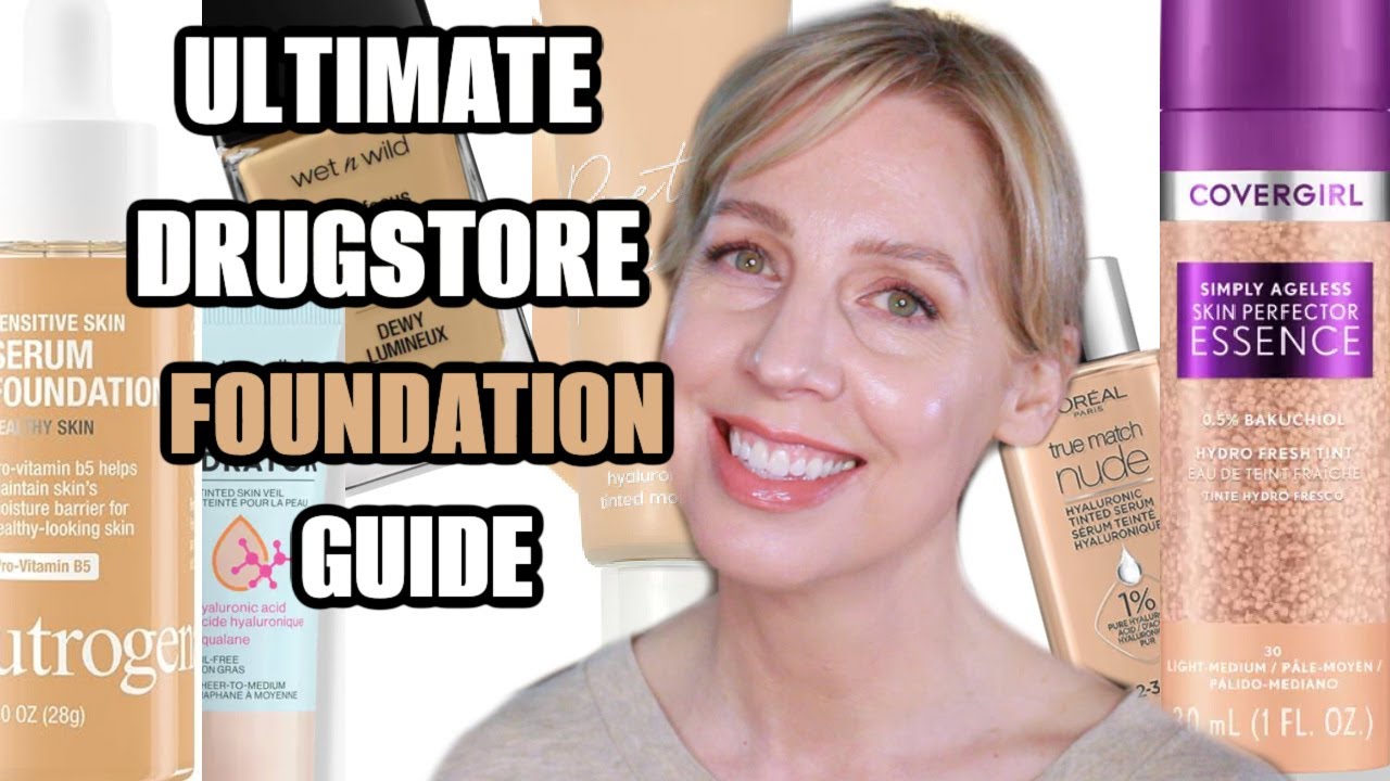 I try 9 DRUGSTORE FOUNDATIONS on FOR DRY SKIN back to back