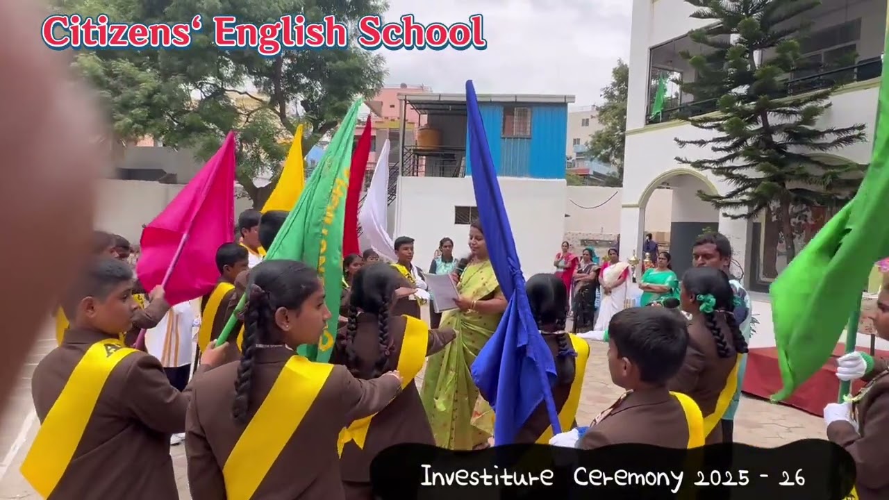 Citizens‘ English School Hosakote B,loer -14 Investiture Ceremony 2025 -26