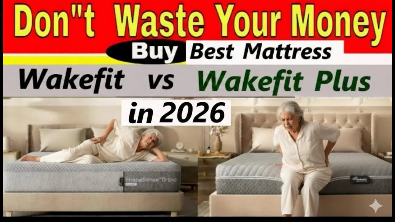 Wakefit Orthopedic Memory Foam Mattress VS Wakefit ortho plus Mattress // Wakefit mattress unboxing