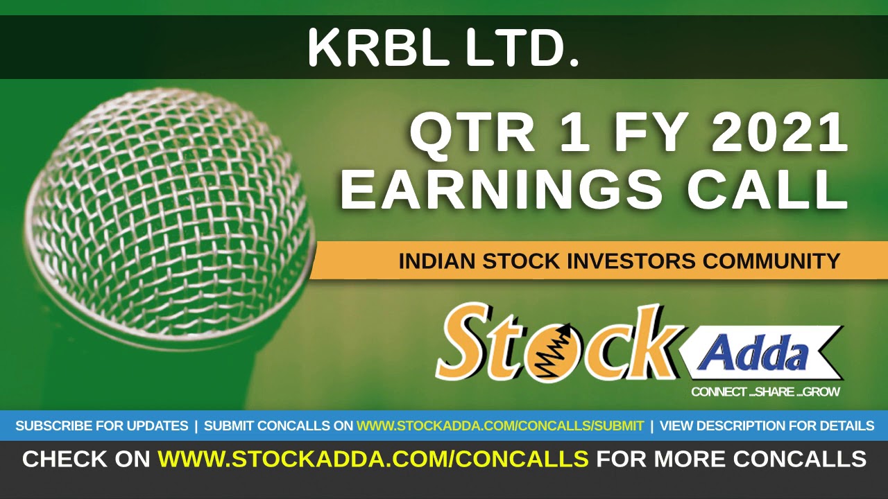 KRBL Conference Call Qtr1 FY21