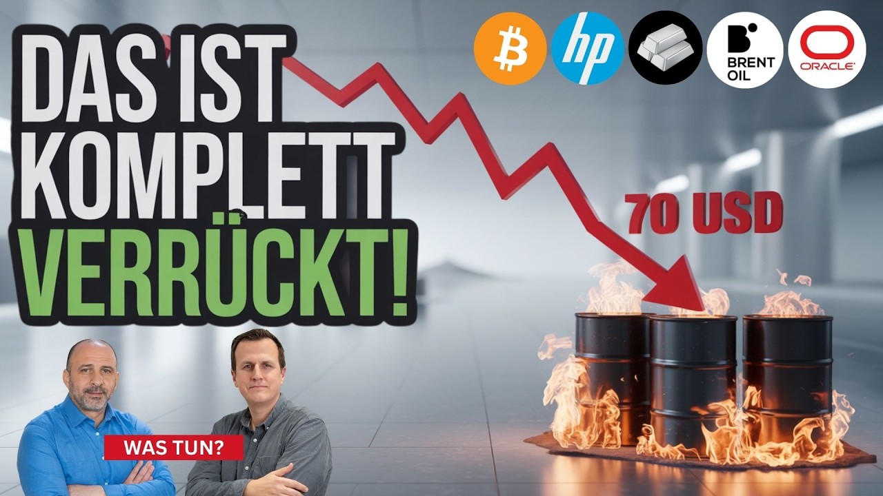 Nach Trump-Rede spielt alles verrückt! Bitcoin, Brent-Öl, Silber, Oracle, Hewlett Packard