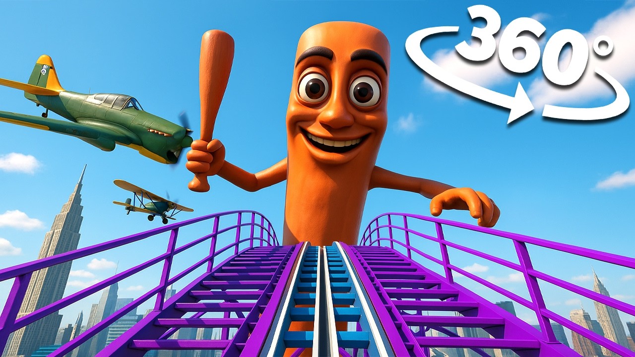 🎢 360° VR Roller Coaster: Tung Tung Tung Sahur Ride Experience!