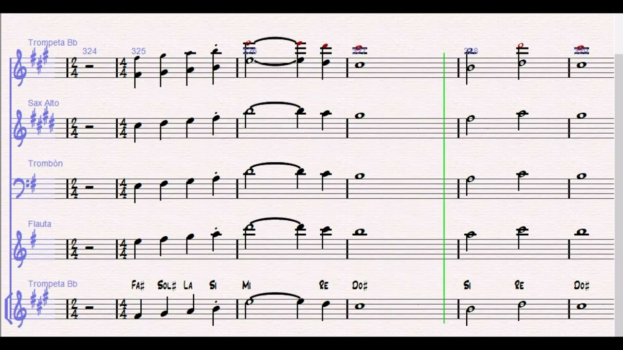 🎺 Cadena Fuego 1 / Le Llaman Guerrero – Juan Carlos Alvarado |  Metales – Versión Educativa