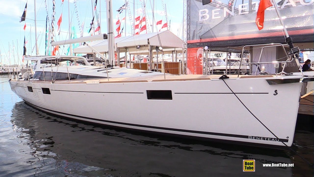 2018 Beneteau Sense 57 Sailing Yacht - Deck and Interior Walkaround - 2017 Annapolis Sail Boat Show