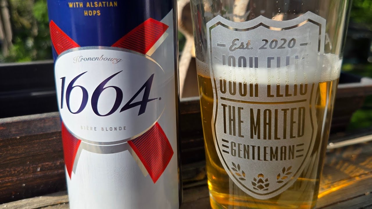 Kronenbourg 1664 Blanc Lager Review// The Malted Gentleman 