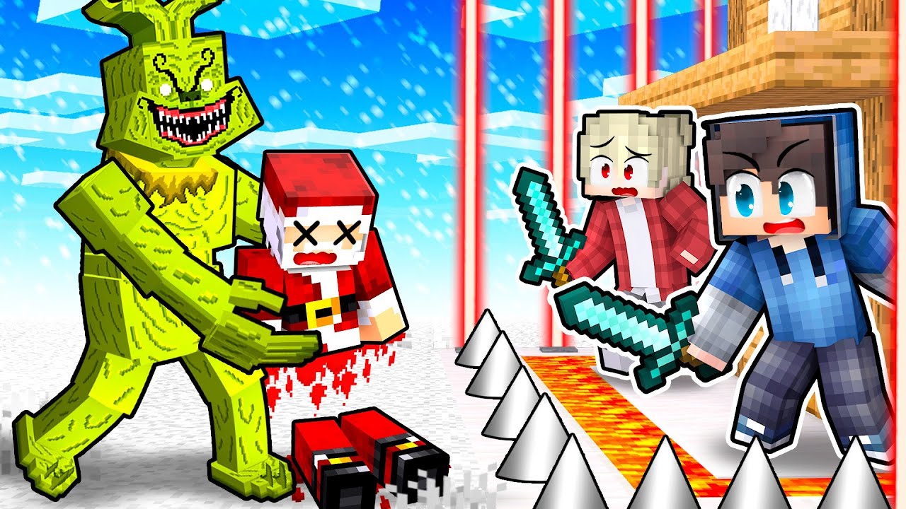 GRINCH vs ZABEZPEČENÝ Dům v Minecraftu