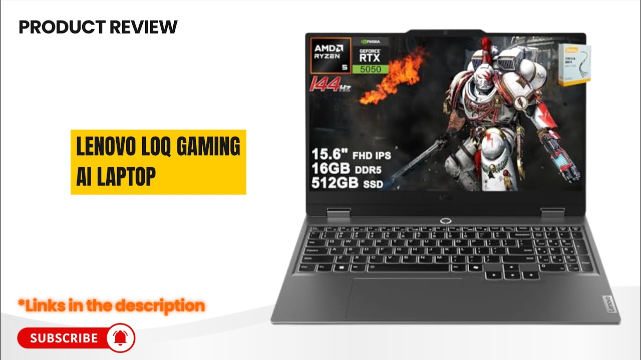 Обзор игрового ноутбука Lenovo LOQ Gaming AI с RTX 5050 (440 AI TOPS) + 144 Гц G-SYNC: лучший игр...
