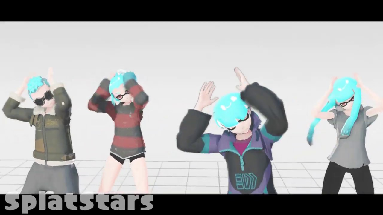 【MMD コロイカ | Splatoon Manga】 SCREAM 【Team X-Blood Models Test】
