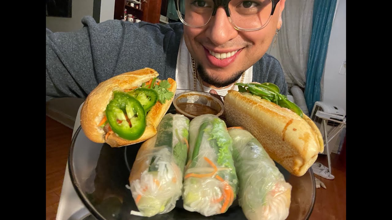Vegan Pho, Summer Spring Rolls and Bánh Mì Sandwich (Vegan Vietnamese ASMR) Mukbang 🥬🥒🥦