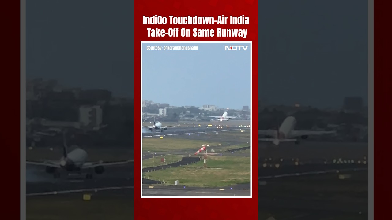 Close Call In Mumbai, IndiGo Touchdown-Air India Take-Off On Same Runway