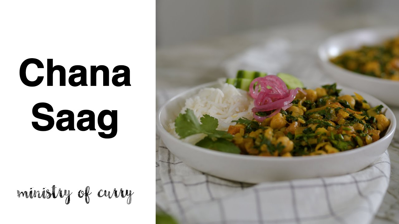 Chana Saag | Curried Chickpeas with Spinach