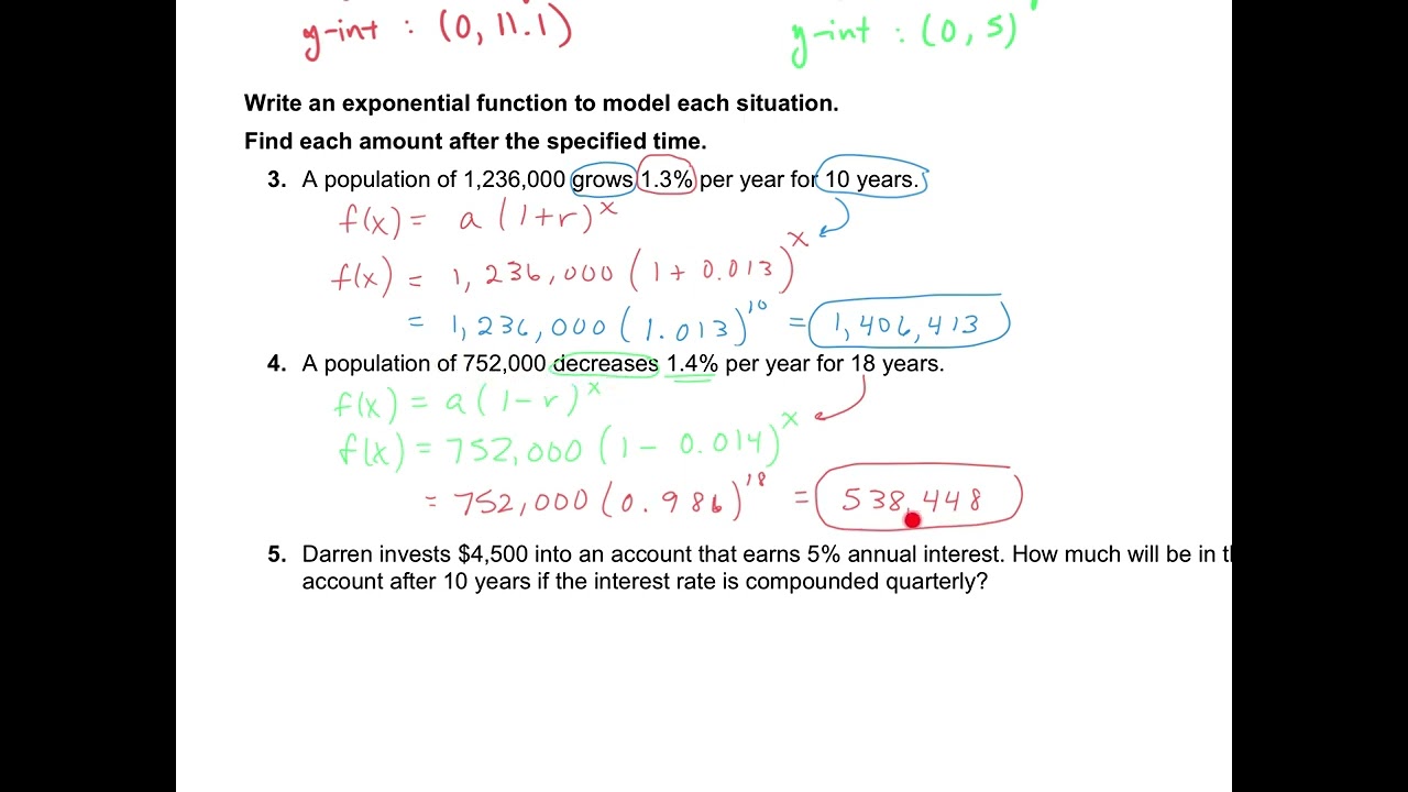 Algebra 2 Topic 6 Ticket to Retake (#1-6)