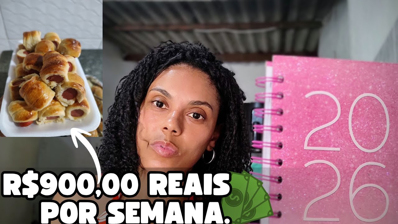 COMO EU VOU FAZER R$900,00 REAIS VENDENDO SALGADOS CONGELADOS NA BANDEJA EM 2026.#rendaemcasa