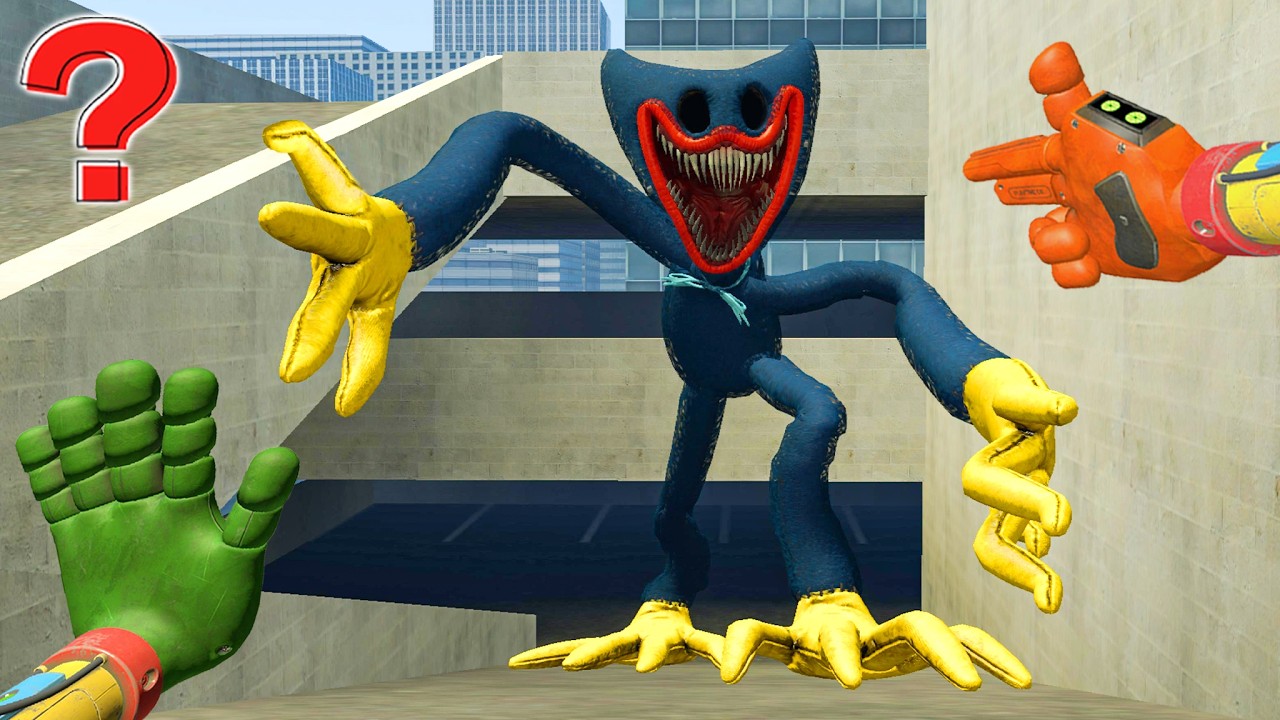 NIGHTMARE HUGGY WUGGY FROM POPPY PLAYTIME APPEARS CAUSING CHAOS THROUGHOUT THE CITY! | GMod Battle