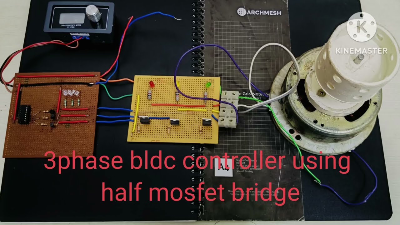 (MC-6)3 phase bldc controller using                                 half mosfet bridge