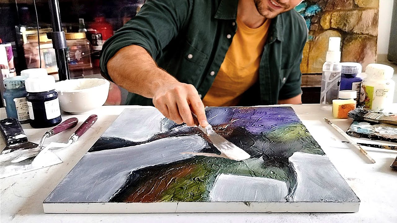Mastering Textured Abstract: Stunning Palette Knife Acrylic Techniques