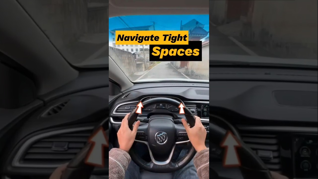How to Navigate Narrow Roads and Turns Using Hand Position Techniques #cardrivingtips #automobile