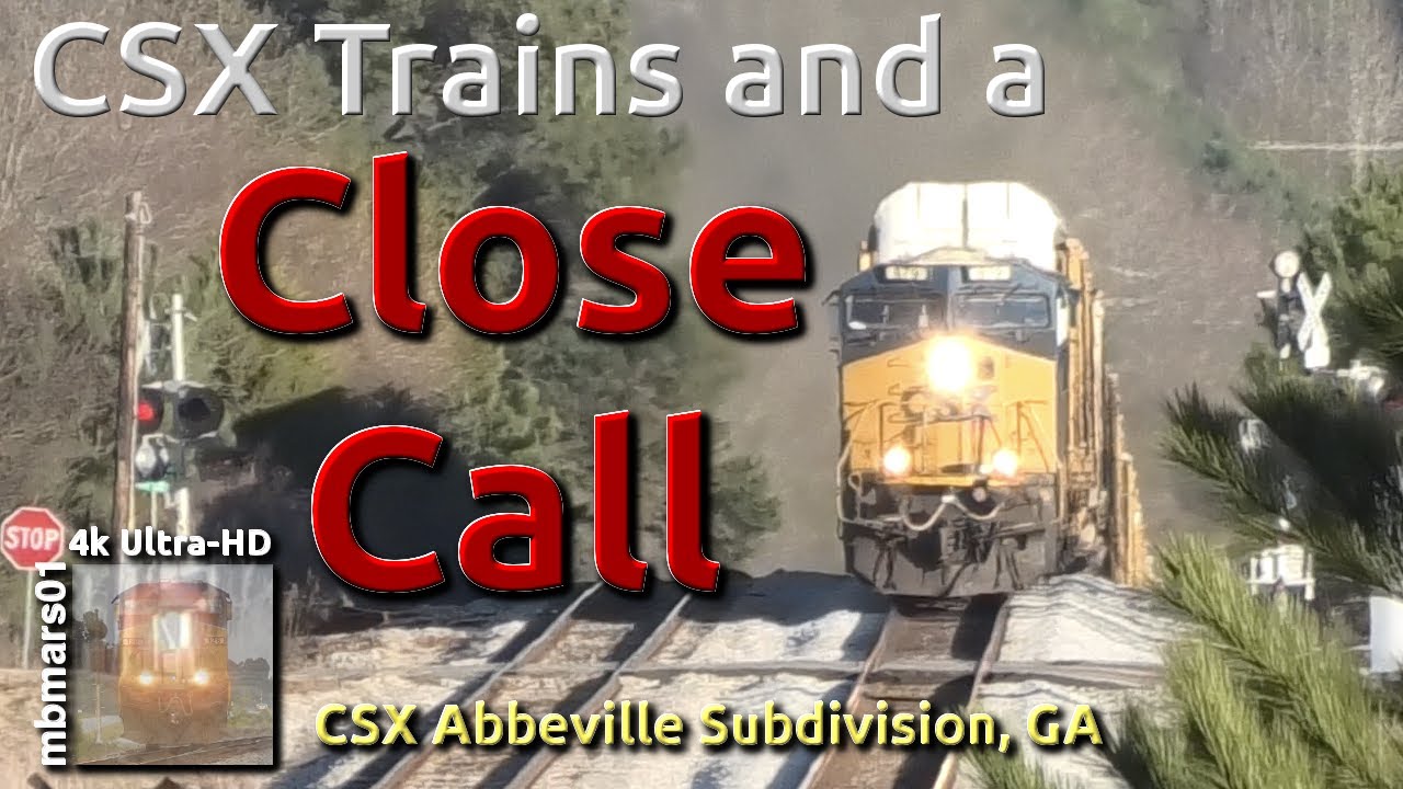 [7H][4k] CSX Trains and a Close Call, Abbeville Sub, GA 12/14/2019-01/18/2020