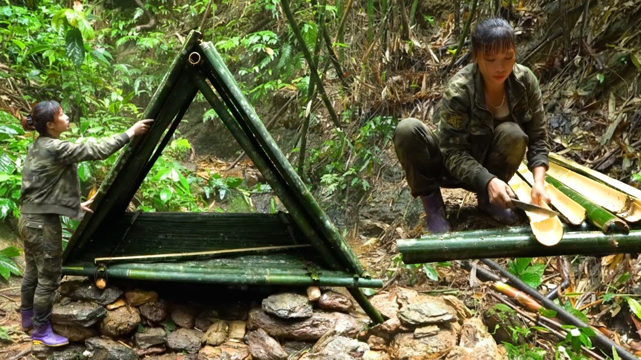 Moving to New Land Alone | Rebuilding a Shelter & Night Encounters with Wild Animals