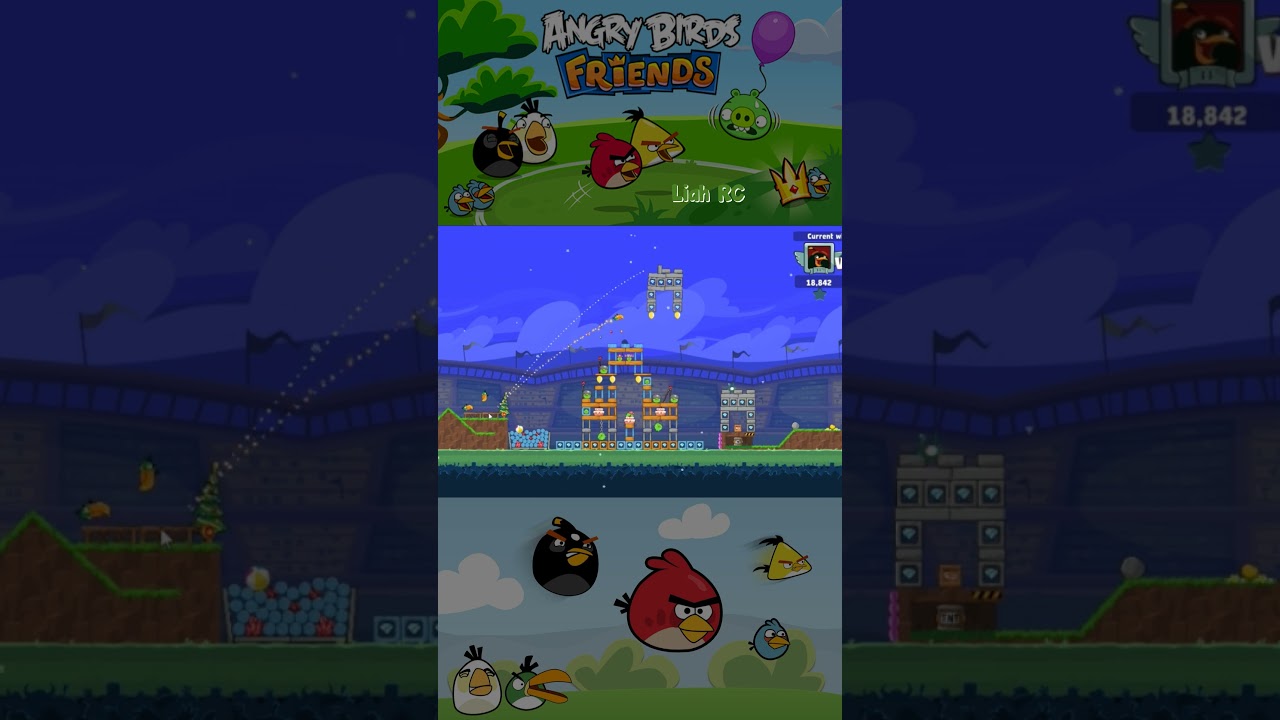 Angry Birds Friends | Liah RC #shorts #liahrc #liahrcgameplay #angrybirds #angrybirdsfriends