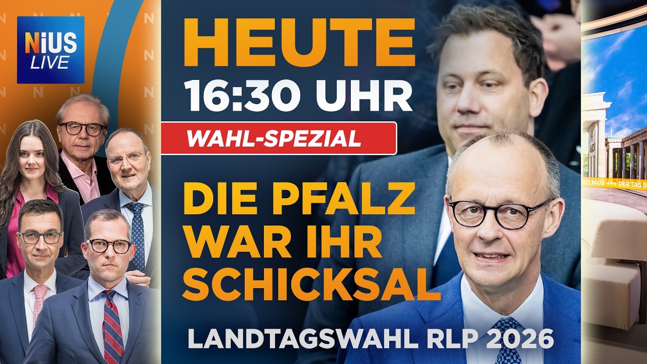 🚨Landtagswahl in Rheinland-Pfalz: Wer macht das Rennen? | NIUS Live Wahl-Spezial am 22.03.2026