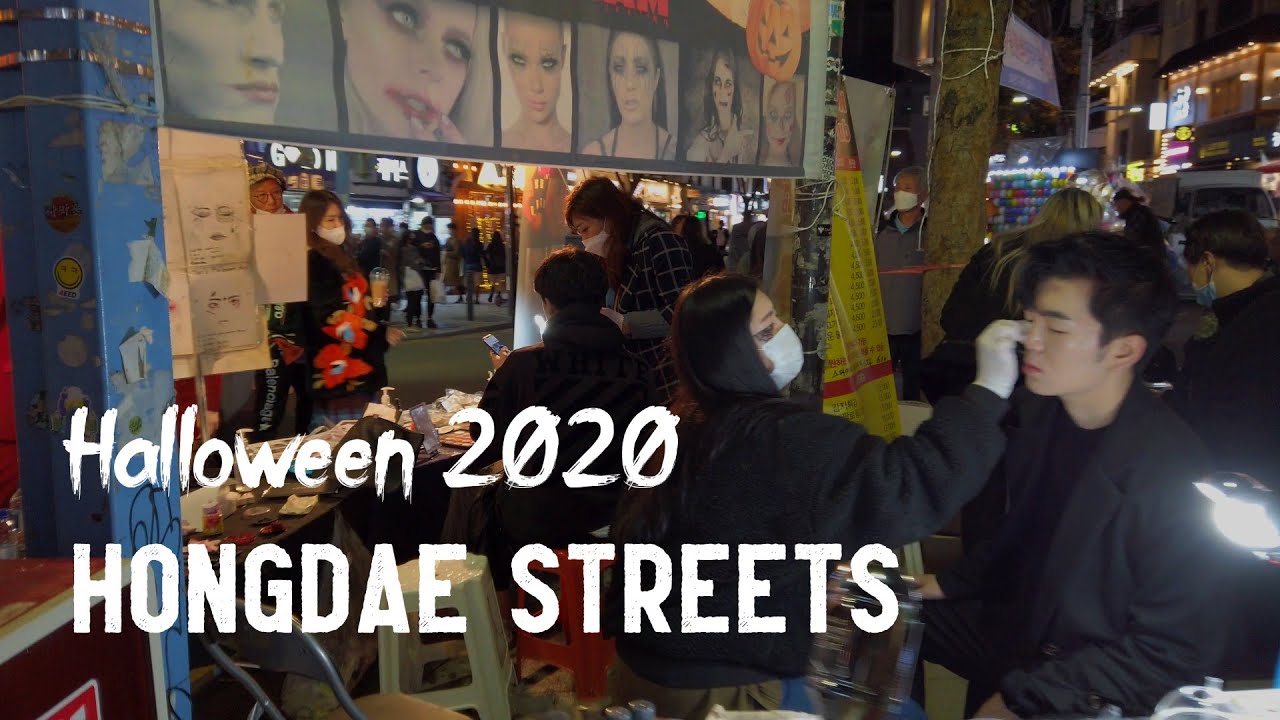 2020 홍대 할로윈 - Halloween in Hongdae Streets, Seoul, Korea