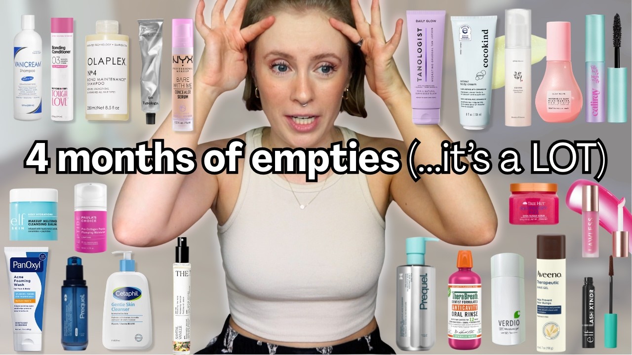 HUGE BEAUTY EMPTIES (62 items finished!)