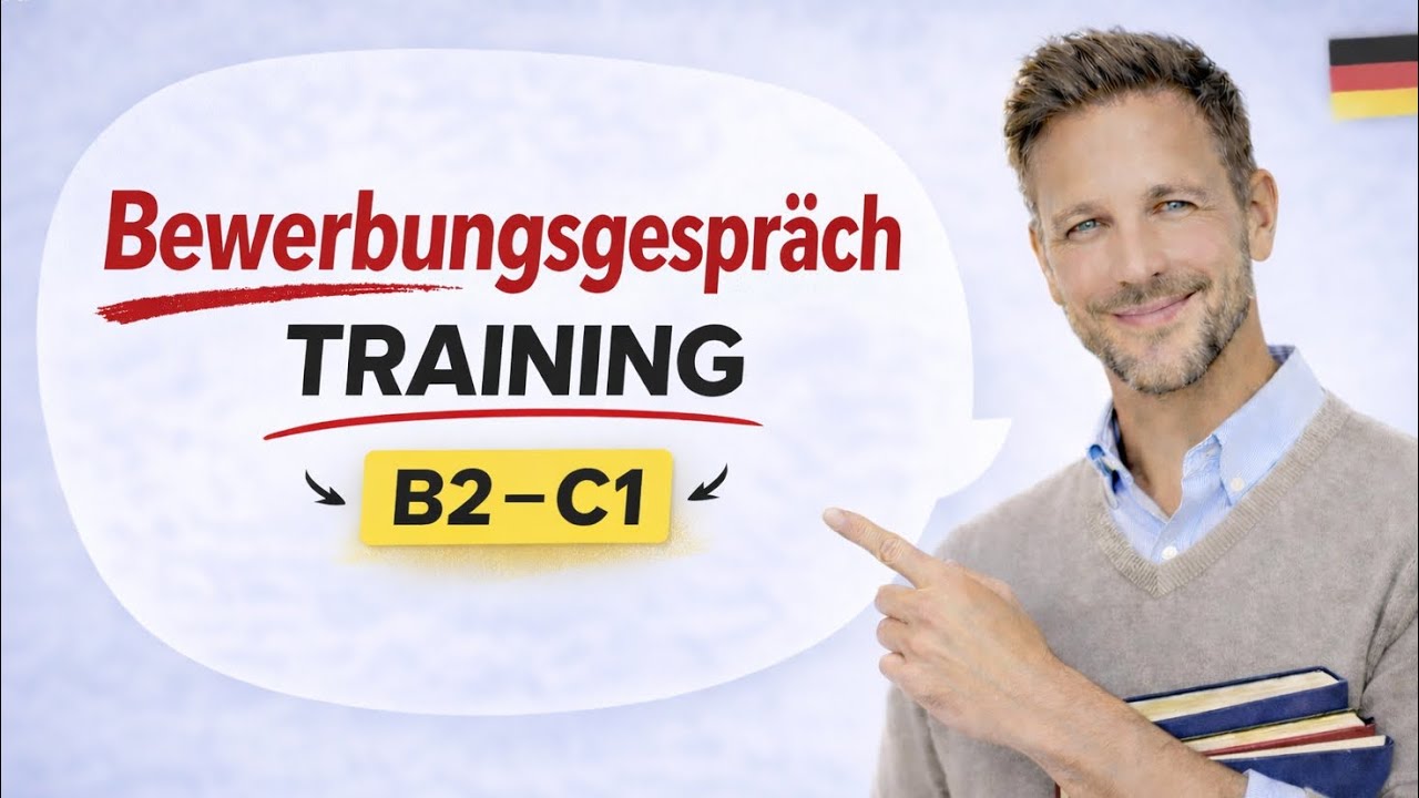 Bewerbungsgespräch auf Deutsch — Pflege Büro Kita Gastronomie | Für Ausländer B2-C1